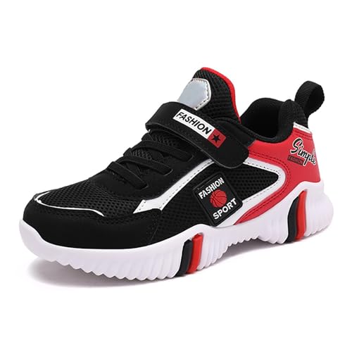 POIUIYQA Hallenschuhe Junge Mädchen Mesh Atmungsaktiv Sportschuhe Turnschuhe Outdoor Kinderschuhe Sneaker rutschfest Laufschuhe Kinder Schuhe Hallenturnschuhe von POIUIYQA