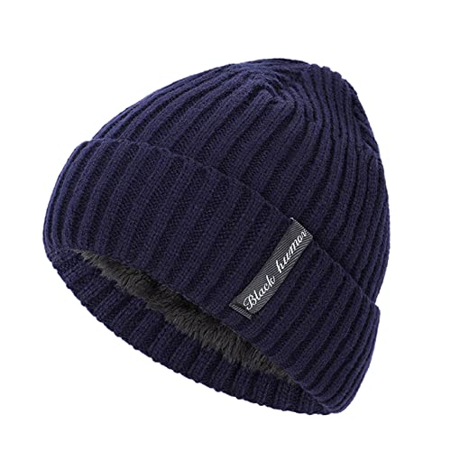 POIUIYQA Herren Damen Winter Warme Wintermütze Weiche Unisex Beanie Thermo Dehnbare Strickmütze Weiche Wollmütze mit Bündchen und Dickem Warmem Futter Geschenk für Freundin männer Frauen von POIUIYQA