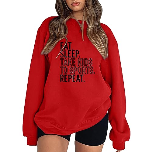 POIUIYQA Hoodie Damen, Damen Sweatshirt Pullover Schmetterling Drucken Rundhals Pulli Herbst Winter Frauen Locker Casual Oberteil Tops Teenager Mädchen Sweatjacke Ohne Kapuze Bluse Tops von POIUIYQA