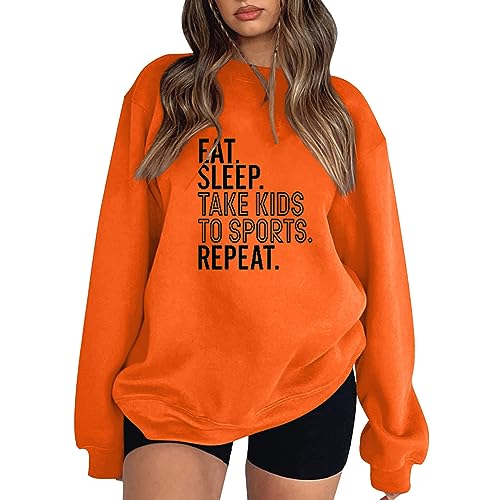 POIUIYQA Hoodie Damen, Damen Sweatshirt Pullover Schmetterling Drucken Rundhals Pulli Herbst Winter Frauen Locker Casual Oberteil Tops Teenager Mädchen Sweatjacke Ohne Kapuze Bluse Tops von POIUIYQA