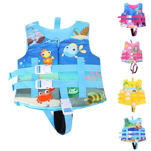 POIUIYQA Schwimmweste Kinder - Jungen Mädchen Neopren Schwimmen Jacke Kleinkind Schwimmen Floating Neopren Schwimmweste für 1–18 Jahre POIUIYQA Schwimmweste Kinder - Jungen Mädchen Neopren Schwimmen Jacke Kleinkind Schwimmen Floating Neopren Schwimmweste für 1–18 Jahre von POIUIYQA
