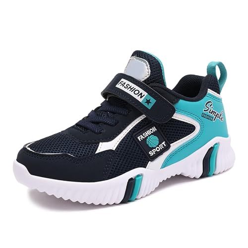 Turnschuhe Jungen Mädchen rutschfest Sportschuhe Kinder Mesh Hallenturnschuhe Hallenschuhe Junge Atmungsaktive Kinderschuhe Helle Sohle Sneaker Sport Schuhe Tennisschuhe Kids Shoes von POIUIYQA