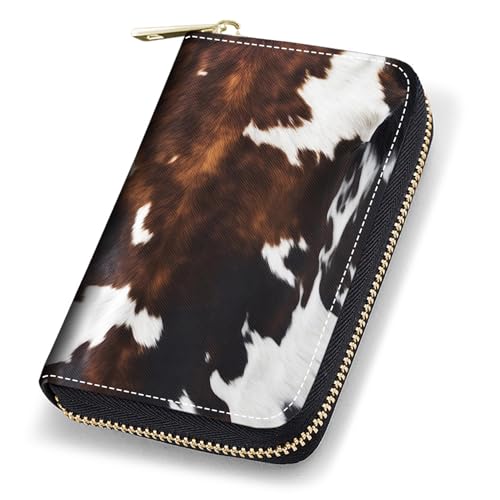 POIUYTREW Kreditkartenetui aus Leder, RFID-blockierend, mit Reißverschluss, für Damen, Löwe, POI-Card Case Wallets-154, Modern von POIUYTREW