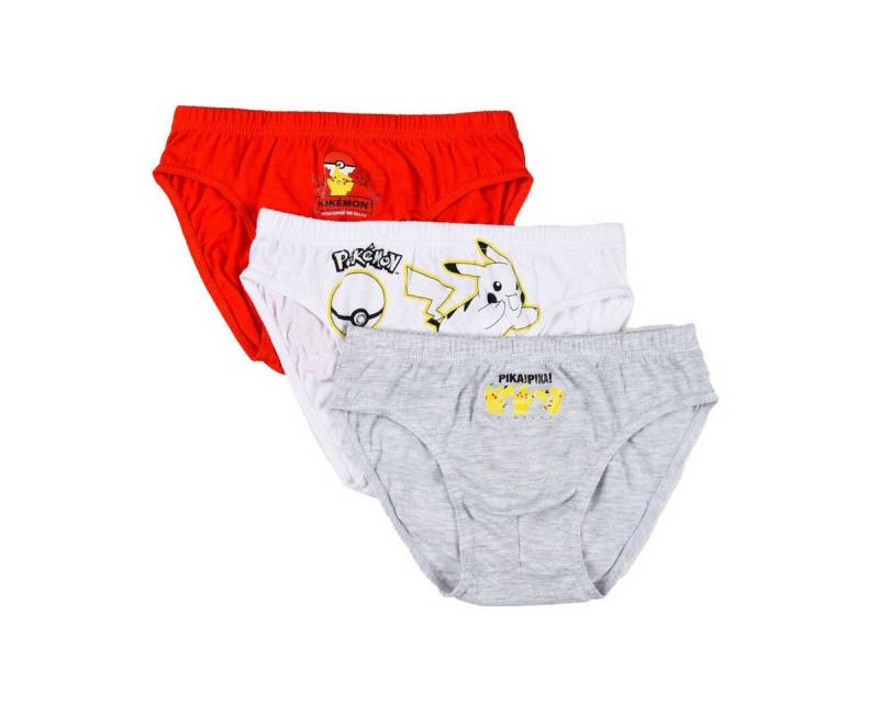 POKÉMON Funktionsunterhose Pokémon Kinderunterwäsche 3er-Pack Slip 104–140 Jungen Set von POKÉMON