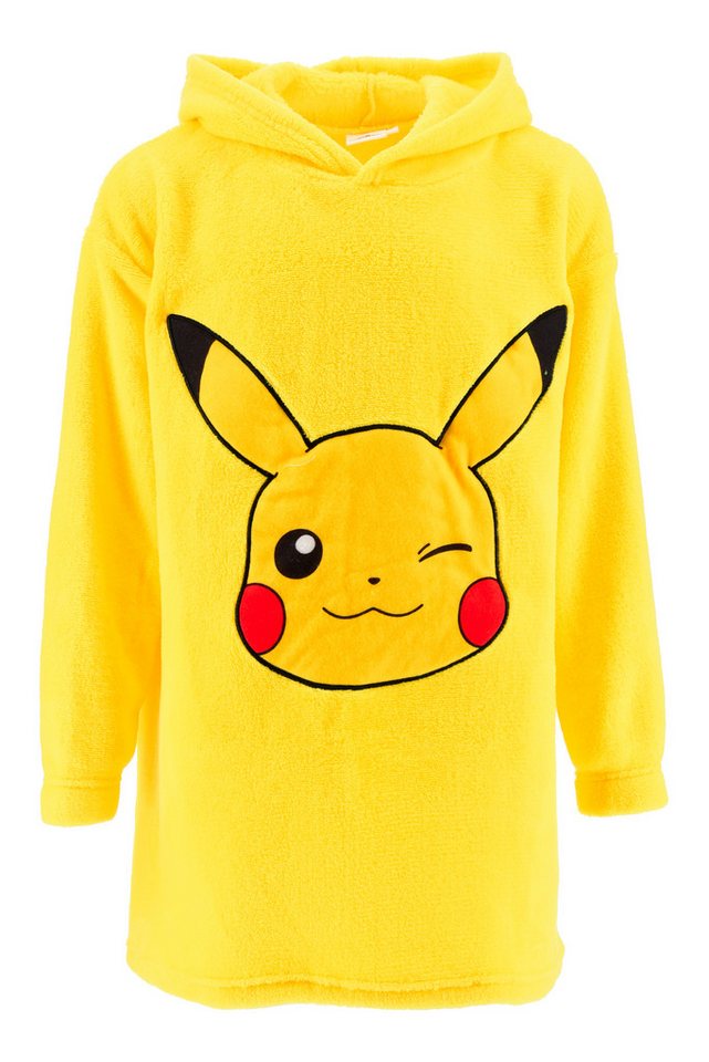 POKEMON JUEGO DE CARTAS Kapuzenpullover Pokemon Pikachu Kapuzenpullover, Oversized, Gelb, Mit Ohren und Kapuze von POKEMON JUEGO DE CARTAS