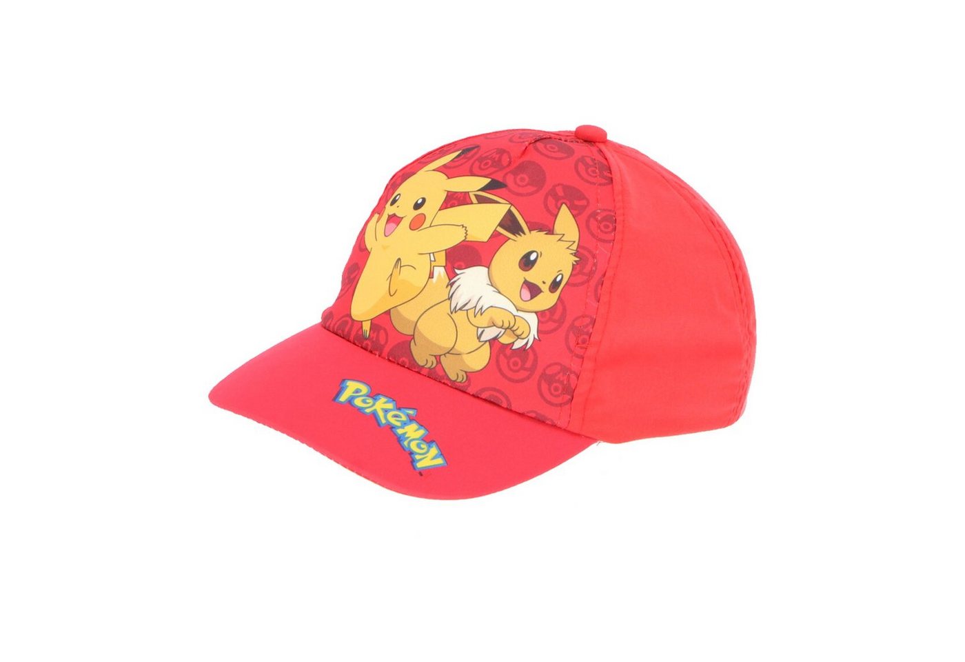 POKÉMON Baseball Cap Pokemon Pikachu Evoli Kinder Basecap Baseball Kappe Gr. 54 bis 56 von POKÉMON