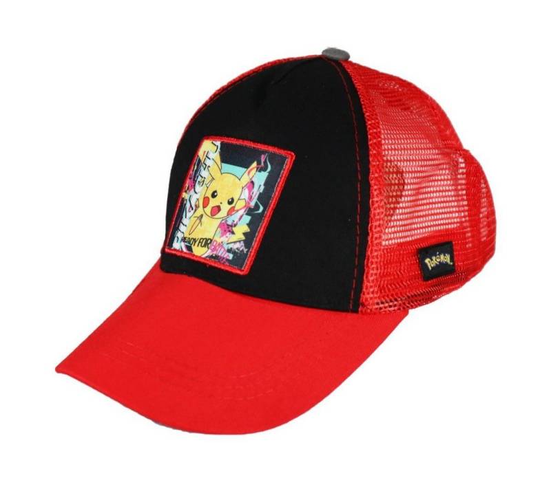 POKÉMON Baseball Cap Pokemon Pikachu Jungen Basecap Baseball Kappe Truckercap Gr. 54 bis 56 von POKÉMON