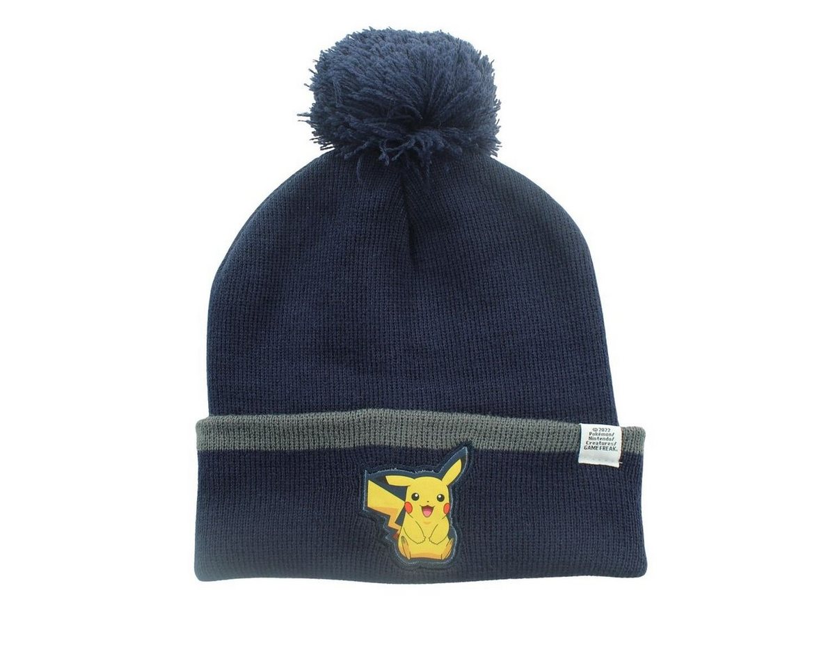 POKÉMON Bommelmütze Anime Pokemon Pikachu Jungen Herbst Wintermütze Gr. 54 bis 56 von POKÉMON