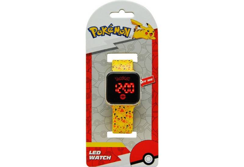 POKÉMON Digitaluhr LED Uhr Pikachu Design für Kinder Armbanduhr, (1-tlg) von POKÉMON