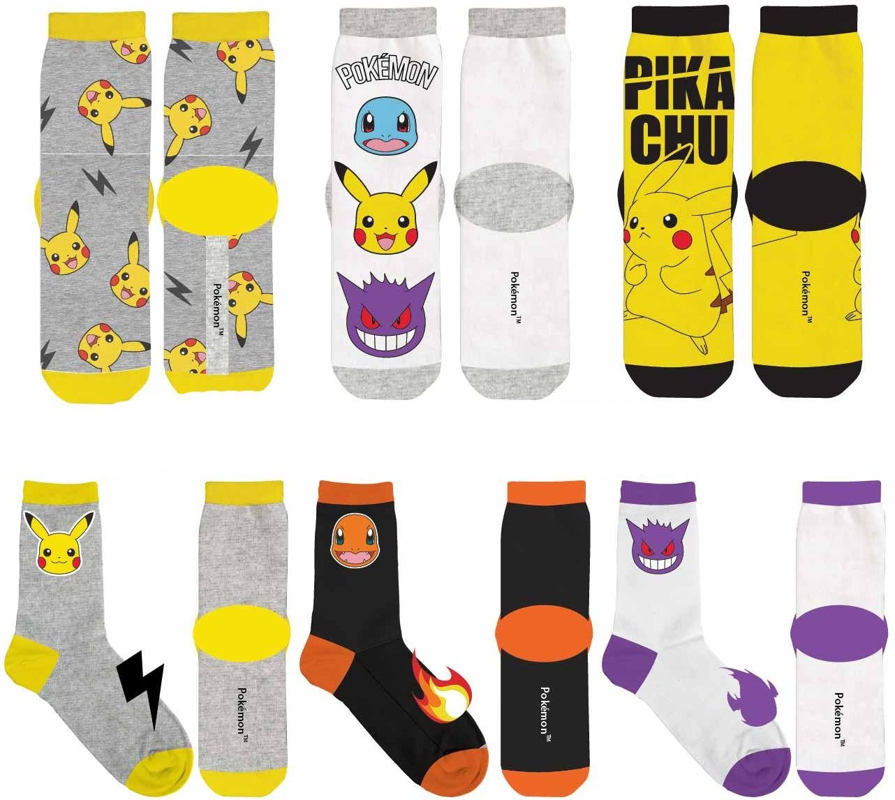 POKÉMON Freizeitsocken POKEMON Kinder Socken Jungen und Mädchen Strümpfe 23/26 27/30 31/34 von POKÉMON