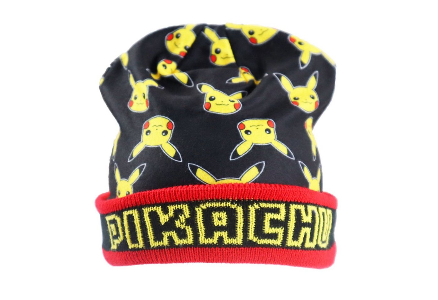 POKÉMON Jerseymütze Pokemon Pikachu Jungen Kinder Herbst Wintermütze Gr. 54 bis 56 von POKÉMON