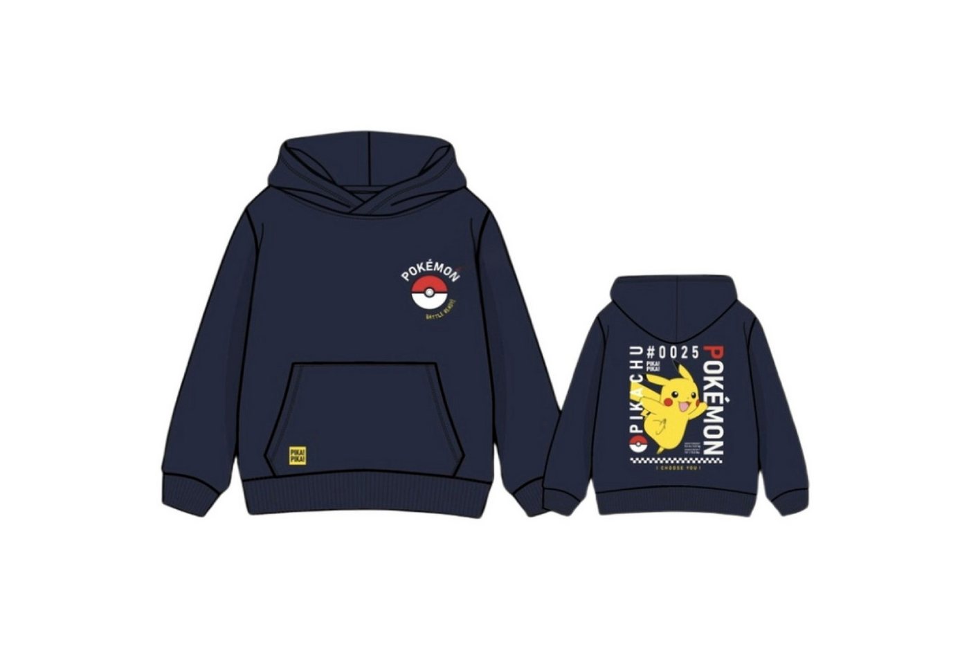 POKÉMON Kapuzenpullover Kapuzenpulli – Kinder Hoodie mit Motiv von POKÉMON