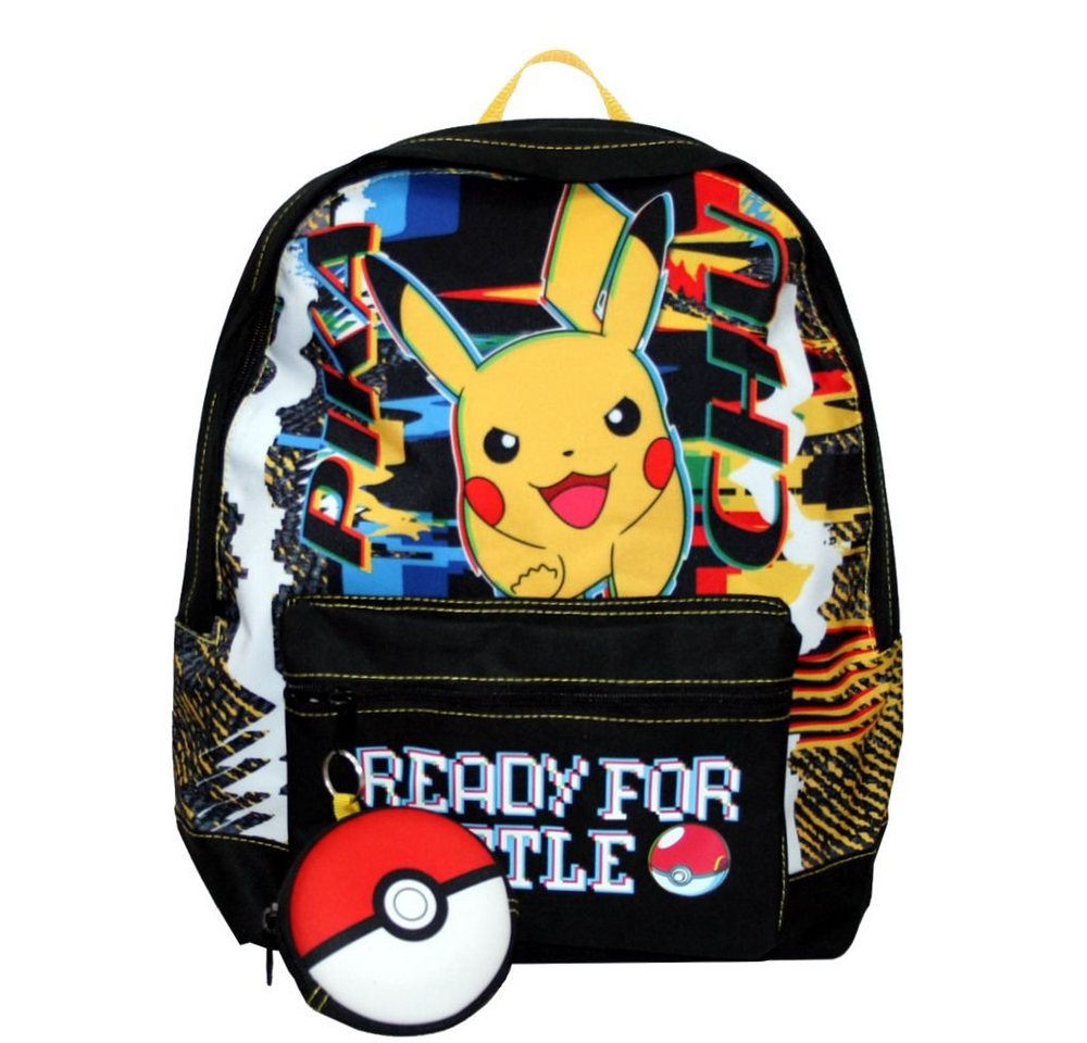 POKÉMON Kinderrucksack Schul-Rucksack Pikachu schwarz 40 x 32 x 15 cm Pokemon Tasche von POKÉMON