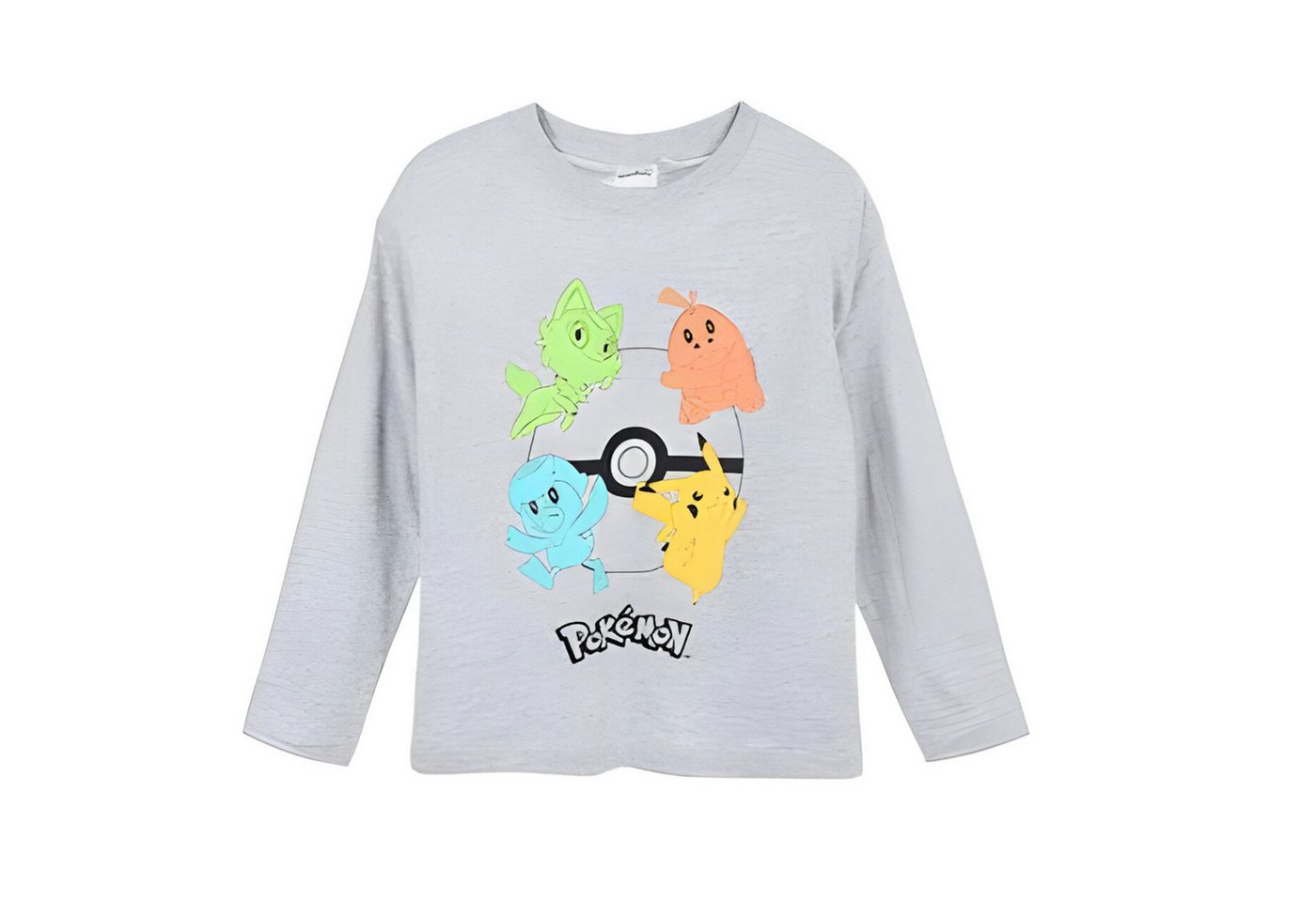 POKÉMON Langarmshirt Pokemon Pikachu Kinder langarm T-Shirt Shirt Gr. 104 - 152 100% Baumwolle von POKÉMON