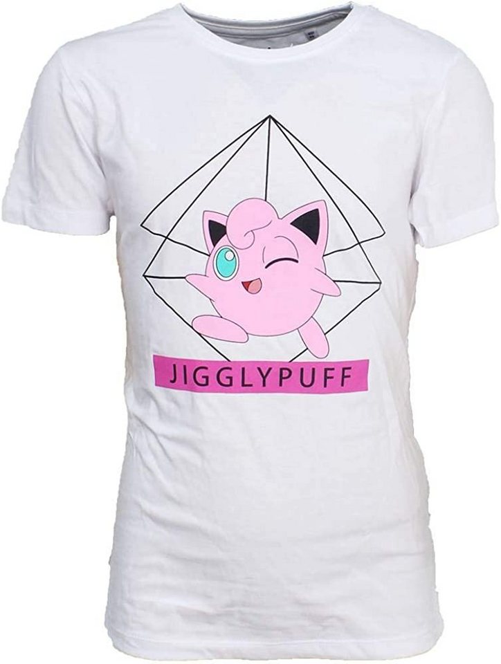 POKÉMON Print-Shirt Kinder T-Shirt Pokemon Weiss JigglyPuff Pummeluff Gr. 86 92 98 104 110 116 122 128 134 140 158 164 Jungen + Mädchen 1 2 3 4 5 6 7 8 9 10 11 12 13 14 15 16 Jahre von POKÉMON