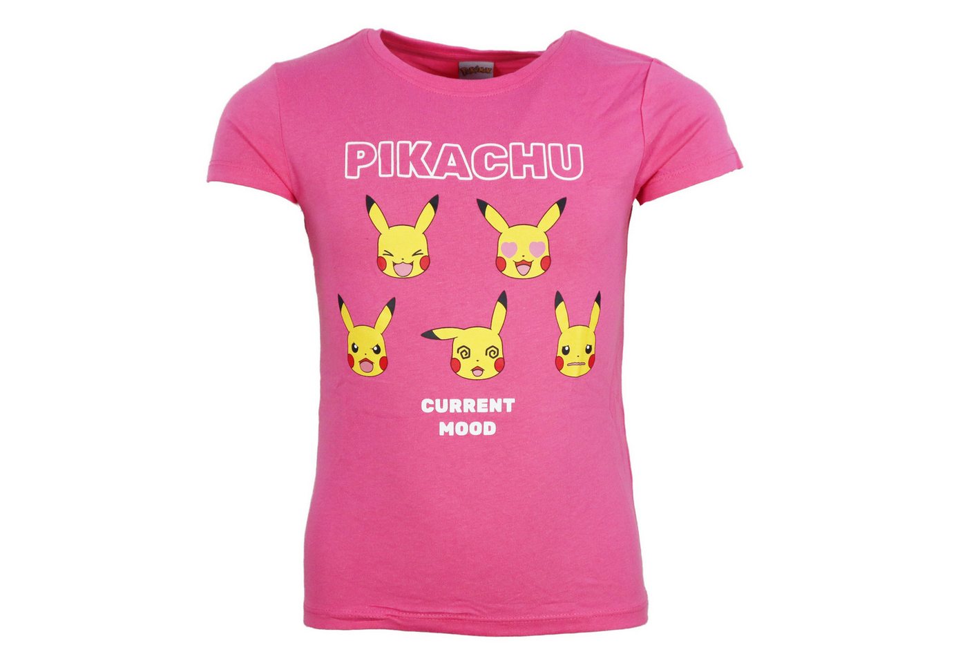 POKÉMON Print-Shirt Pokemon Pikachu Kinder T-Shirt Kurzarm Shirt Gr. 110 bis 152, 100% baumwolle von POKÉMON