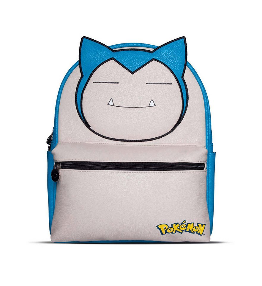 POKÉMON Rucksack Snorlax Relaxo, Kunstleder Backpack Gamer Anime Manga von POKÉMON