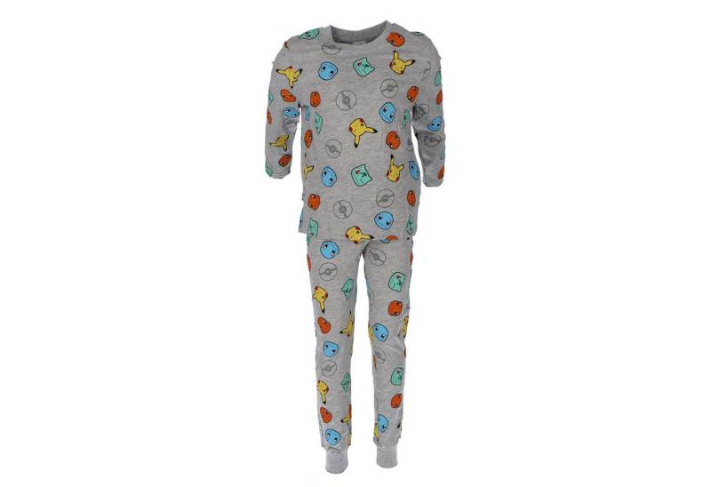 POKÉMON Schlafanzug Pyjama für Kinder Bequemer Schlafanzug aus reiner Baumwolle von POKÉMON