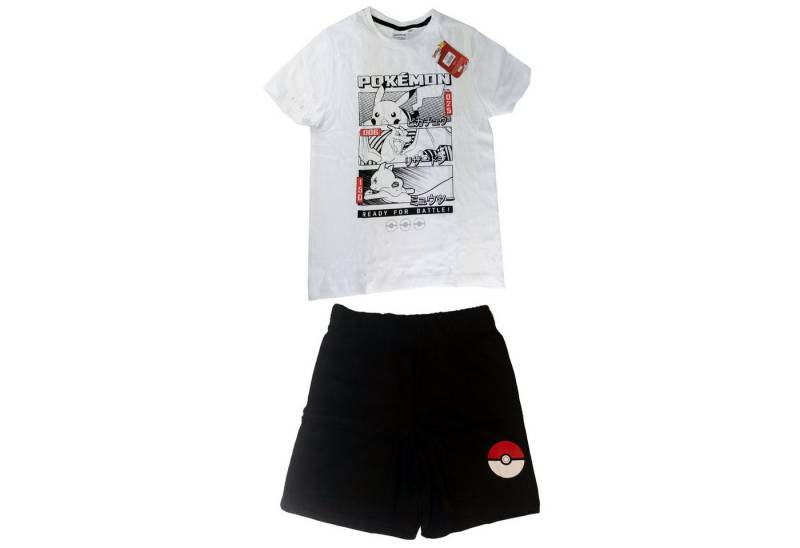 POKÉMON Schlafanzug für Kinder Shortama Pyjama aus 100% Baumwolle von POKÉMON