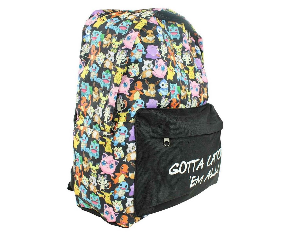 POKÉMON Schulrucksack Pokemon Friends Jungen Rucksack Schultasche Backpack, Gr. 40x27x12 cm von POKÉMON