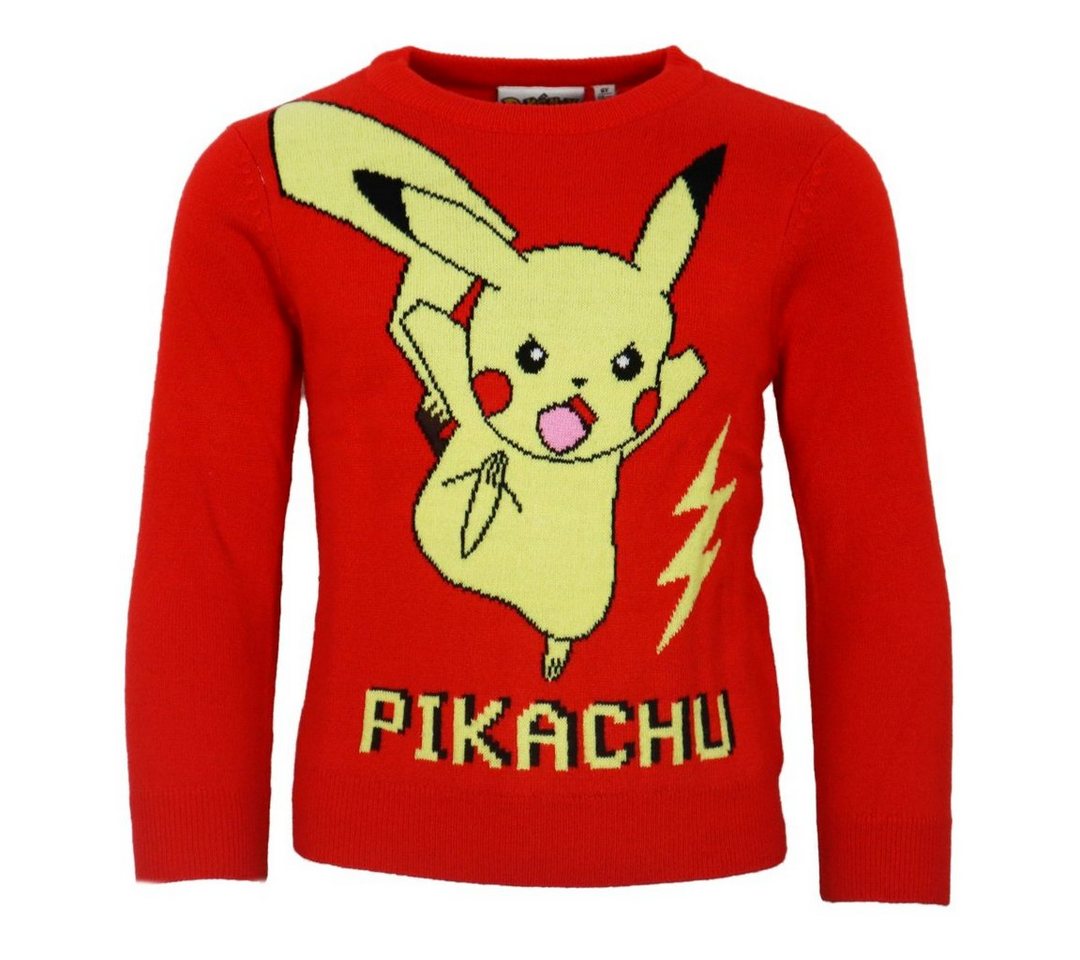 POKÉMON Sweater Pokemon Pikachu Kinder Jungen langarm Pulli Pullover Gr. 116 bis 152 von POKÉMON