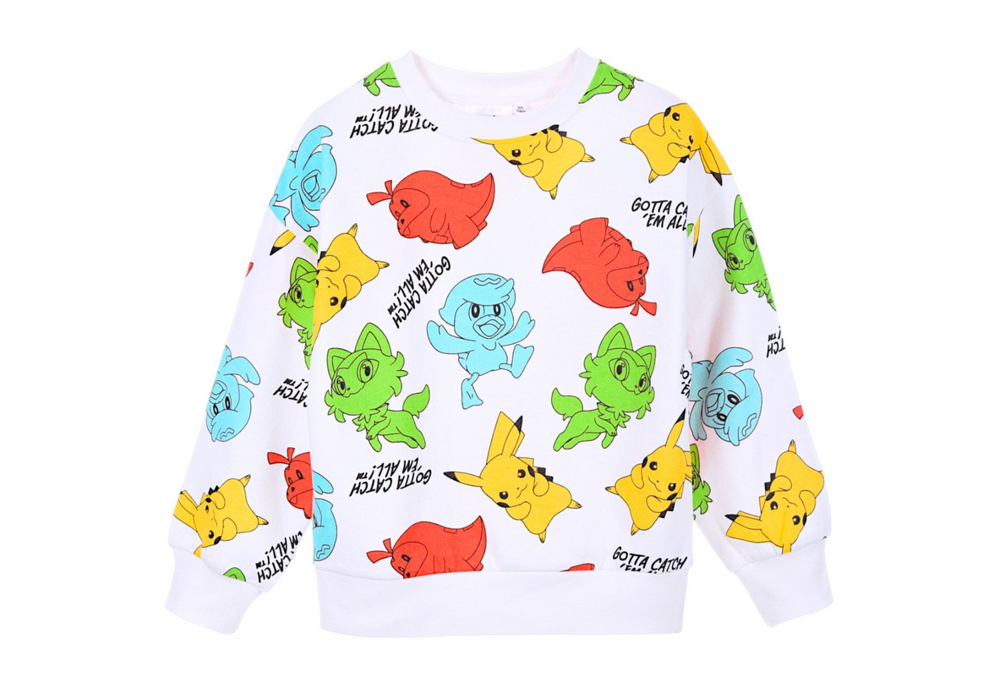 POKÉMON Sweatshirt Alloverdruck - Loose Fit Kinder Sweat-Pullover Größe 104 - 152 cm POKÉMON Sweatshirt Alloverdruck - Loose Fit Kinder Sweat-Pullover Größe 104 - 152 cm von POKÉMON