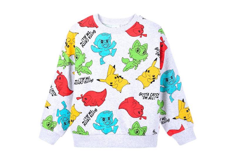POKÉMON Sweatshirt Alloverdruck - Loose Fit Kinder Sweat-Pullover Größe 104 - 152 cm POKÉMON Sweatshirt Alloverdruck - Loose Fit Kinder Sweat-Pullover Größe 104 - 152 cm von POKÉMON