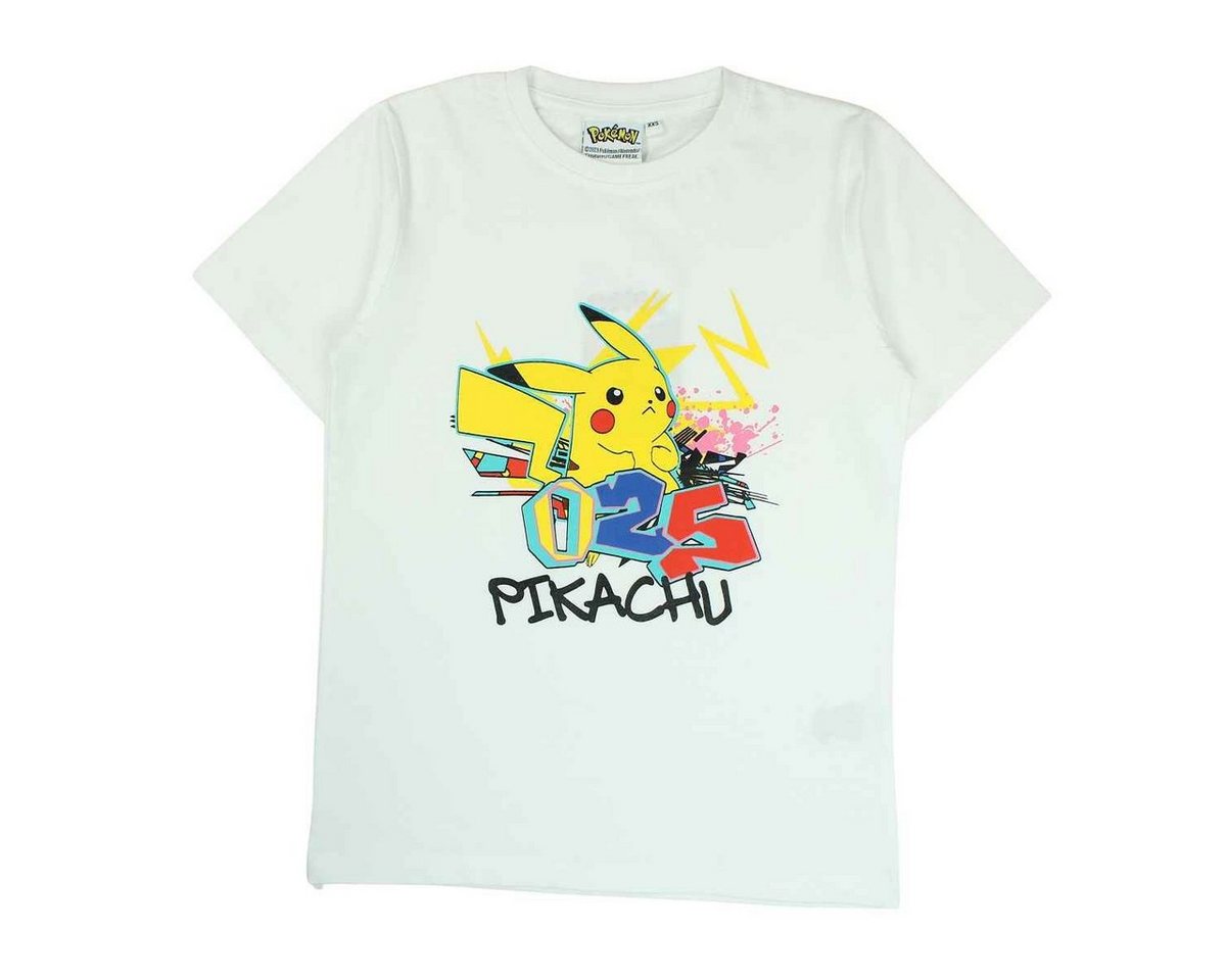 POKÉMON T-Shirt Pikachu Jungen Kurzarmshirt in Größe 140-176 cm von POKÉMON