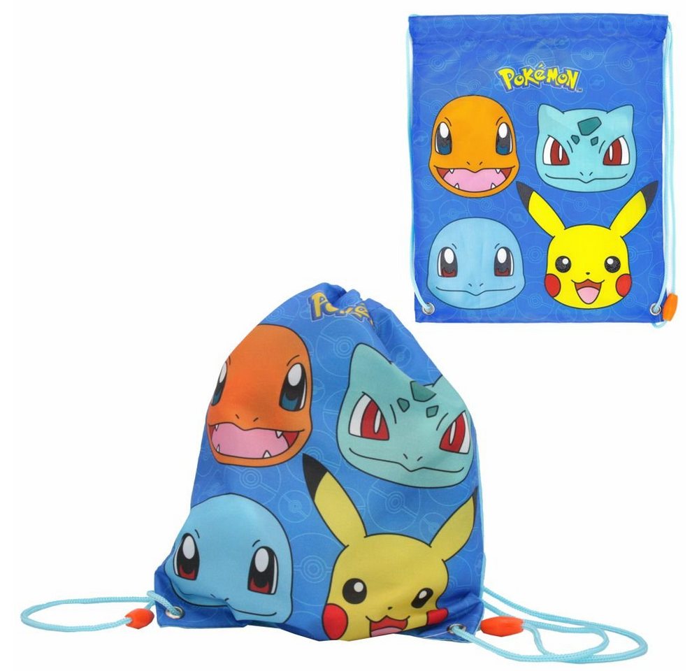 POKÉMON Turnbeutel Sportbeutel 24 x 30 cm Pokemon Turnbeutel Schule Schwimm-Tasche von POKÉMON