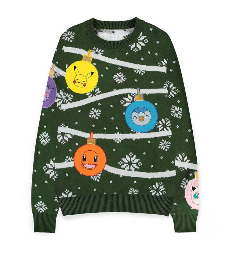 POKÉMON Weihnachtspullover Xmas Baubles Gengar Christmas Sweater Strickpullover von POKÉMON