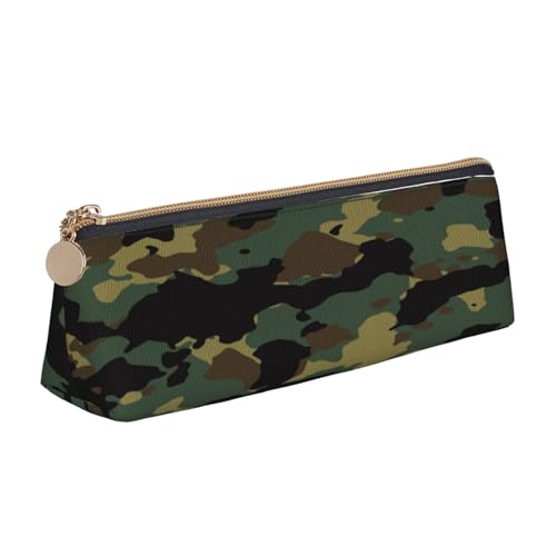 Leder-Federmäppchen, Federmäppchen, Camouflage-Muster, Reißverschluss, Stifteetui für Arbeit, Büro, für Männer und Frauen Leder-Federmäppchen, Federmäppchen, Camouflage-Muster, Reißverschluss, Stifteetui für Arbeit, Büro, für Männer und Frauen von POKIKKJH