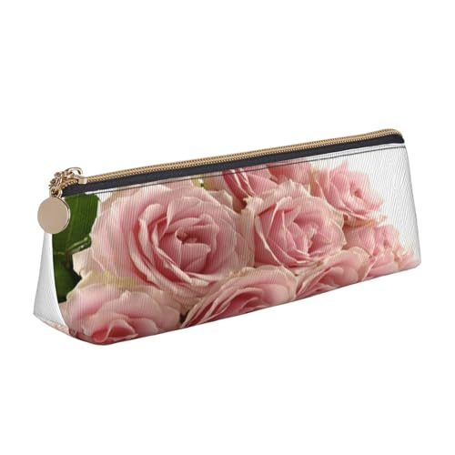 Leder-Federmäppchen, Federmäppchen, Rosen, Blumendruck, Reißverschluss, Stifteetui für Arbeit, Büro, für Männer und Frauen Leder-Federmäppchen, Federmäppchen, Rosen, Blumendruck, Reißverschluss, Stifteetui für Arbeit, Büro, für Männer und Frauen von POKIKKJH