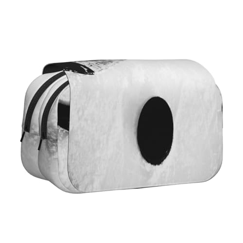 POKIKKJH Federmäppchen mit großem Fassungsvermögen, Eishockey-Kunstdruck, doppeltes Klappetui, Schwarz , Einheitsgröße, Kulturbeutel POKIKKJH Federmäppchen mit großem Fassungsvermögen, Eishockey-Kunstdruck, doppeltes Klappetui, Schwarz , Einheitsgröße, Kulturbeutel von POKIKKJH