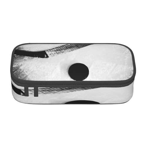 POKIKKJH Federmäppchen mit großem Fassungsvermögen, Eishockey-Kunstdruck, mehrlagiges Schreibwaren-Federmäppchen POKIKKJH Federmäppchen mit großem Fassungsvermögen, Eishockey-Kunstdruck, mehrlagiges Schreibwaren-Federmäppchen von POKIKKJH