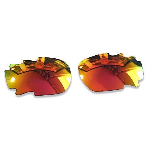 POLARLENS Polarisierte Ersatzgläser für Oakley Jawbone/Racing Jacket - Kompatibel mit Oakley Jawbone/Racing Jacket Sonnenbrille, feuerrot, Einheitsgröße von Polarlens