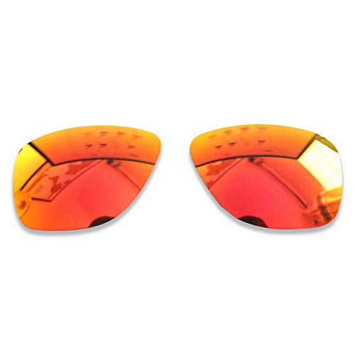 POLARLENS Polarisierte Ersatzgläser für Oakley Breadbox - Kompatibel mit Oakley Breadbox Sonnenbrille, feuerrot, Einheitsgröße von Polarlens