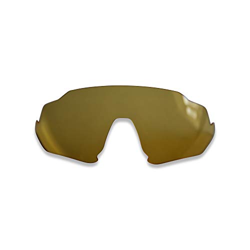 PolarLens Polarisierte gl盲ser f眉r Oakley Flight Jacket 鈥� kompatibel mit Oakley Flight Jacket Sonnenbrille Gr. Einheitsgr枚脽e, gelb von POLARLENS