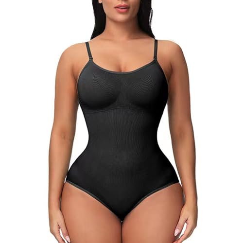 POLCPAI Body Damen Effektive Shapewear Damen, Shaping Body Thong, Sculpting-Korsett, Bauchkontrolle, Tank-Top, Jumpsuit, figurformender Body Shaper mit verstellbaren Trägern (M) von POLCPAI