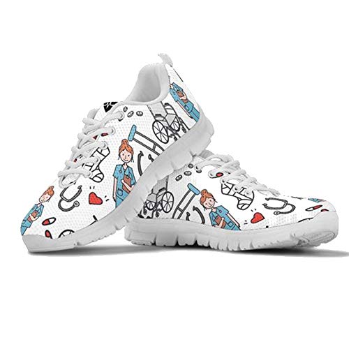 POLERO Damen Sneakers Sportschuhe Women Lace Up Shoes Schnüren Schuhe Leichte Laufen Walking Mesh Flats Tennis Schuhe Laufschuhe für Frauen Sport Wohnungen Weiß Größe 37 POLERO Damen Sneakers Sportschuhe Women Lace Up Shoes Schnüren Schuhe Leichte Laufen Walking Mesh Flats Tennis Schuhe Laufschuhe für Frauen Sport Wohnungen Weiß Größe 37 von POLERO