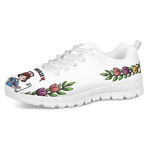 POLERO Damen Sneakers Sportschuhe Women Lace Up Shoes Schnüren Schuhe Leichte Laufen Walking Mesh Flats Tennis Schuhe Laufschuhe für Frauen Sport Wohnungen Weiß Größe 39 POLERO Damen Sneakers Sportschuhe Women Lace Up Shoes Schnüren Schuhe Leichte Laufen Walking Mesh Flats Tennis Schuhe Laufschuhe für Frauen Sport Wohnungen Weiß Größe 39 von POLERO