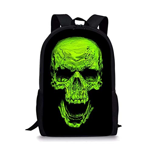 POLERO Kinder Rucksack Schultasche Kindergarten Vorschule Tasche Kleinkinder Reisetasche Totenkopf Print Design von POLERO