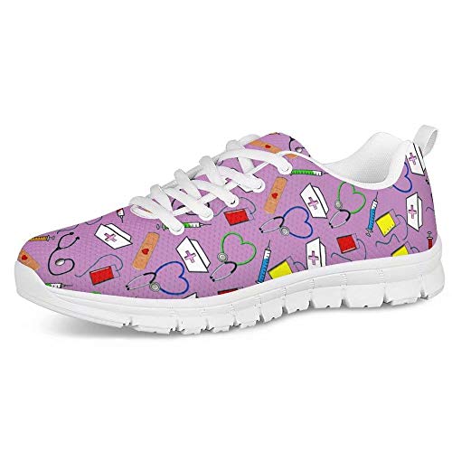 POLERO Krankenschwester Nurse Bear Sneaker Schuhe Fashion Damen Laufen Walking Schnürschuhe Cartoon Sportschuhe 38 EU POLERO Krankenschwester Nurse Bear Sneaker Schuhe Fashion Damen Laufen Walking Schnürschuhe Cartoon Sportschuhe 38 EU von POLERO
