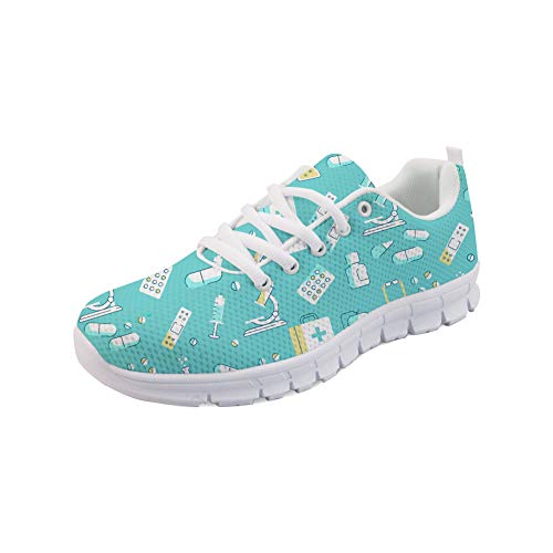 POLERO Nurse Shoes Schuhe Hellblau Damen Pflegeschuhe Sneakers Schuhe Krankenschwester leichte Laufen Walking Mesh Flats Tennis Schuhe Laufschuhe für Frauen Sport Wohnungen Größe 38 POLERO Nurse Shoes Schuhe Hellblau Damen Pflegeschuhe Sneakers Schuhe Krankenschwester leichte Laufen Walking Mesh Flats Tennis Schuhe Laufschuhe für Frauen Sport Wohnungen Größe 38 von POLERO