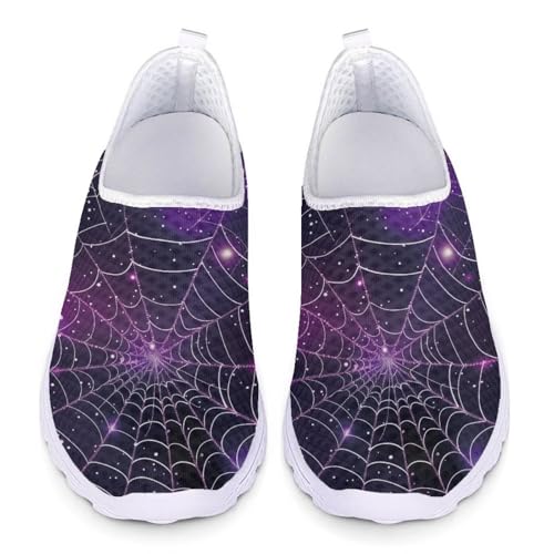 POLERO Wasserschuhe, modische Schuhe, leicht, Slipper, flach, lässig, Wanderschuhe für Damen, Halloween-Spinnennetz-Druck, 39 EU POLERO Wasserschuhe, modische Schuhe, leicht, Slipper, flach, lässig, Wanderschuhe für Damen, Halloween-Spinnennetz-Druck, 39 EU von POLERO