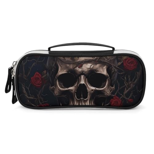 POLESVBM Make-up Tasche Make-up Organizer Schädel mit roter Rose gedruckt Reise Make-up Tasche Kosmetiktasche Stil One Size Make-up Tasche Style One Size Make-up Tasche, Stil, One size, Make-up Tasche POLESVBM Make-up Tasche Make-up Organizer Schädel mit roter Rose gedruckt Reise Make-up Tasche Kosmetiktasche Stil One Size Make-up Tasche Style One Size Make-up Tasche, Stil, One size, Make-up Tasche von POLESVBM