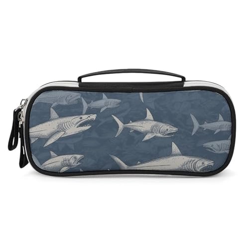 POLESVBM Make-up Tasche Make-up Veranstalter Hai gedruckt Reise Kosmetiktasche Organizer Tasche, Stil, One Size, Schminktasche, Stil, One size, Make-up Tasche von POLESVBM