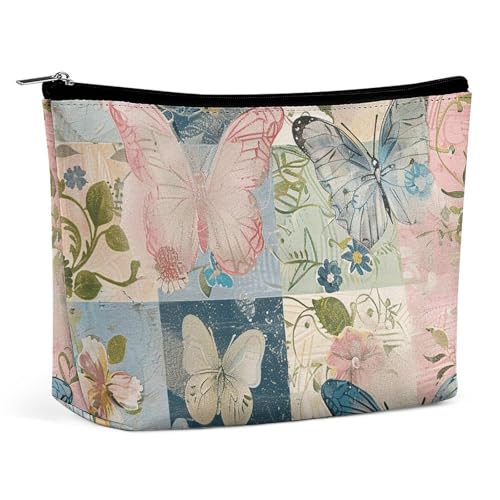 POLESVBM Make-up-Tasche mit Blumenstil, bedruckter Organizer, faltbare Kosmetiktasche, Reise-Make-up-Tasche, Stil, Einheitsgröße, Make-up-Tasche, Stil:, Einheitsgröße, Make-up-Tasche von POLESVBM