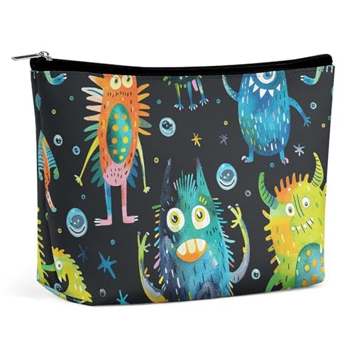 POLESVBM Make-up-Tasche mit Sternen und Blasen, bedruckter Organizer, faltbar, Reise-Make-up-Tasche, Stil, Einheitsgröße, Make-up-Tasche, Stil:, Einheitsgröße, Make-up-Tasche von POLESVBM