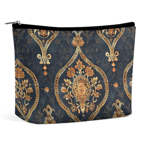 POLESVBM Make-up-Tasche mit aufwändigen Blumen bedruckten Organizer, faltbare Kosmetiktasche, Reise-Make-up-Tasche, Stil, Einheitsgröße, Make-up-Tasche, Stil:, Einheitsgröße, Make-up-Tasche von POLESVBM