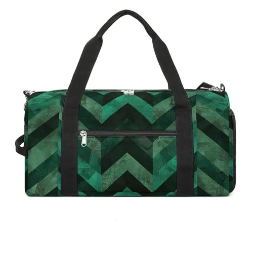 Sporttasche Smaragdgrün bedruckte Seesack Yogatasche Bedruckter Rucksack Duffle Bag Kleine Turnbeutel Style One Size Sporttasche Style One Size Sporttasche, Stil, One size, Sporttasche von POLESVBM